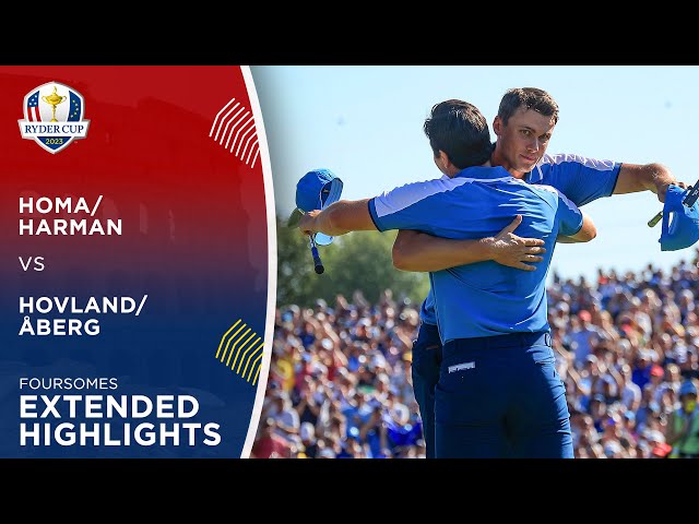 Homa/Harman vs Hovland/Åberg Extended Highlights | 2023 Ryder Cup