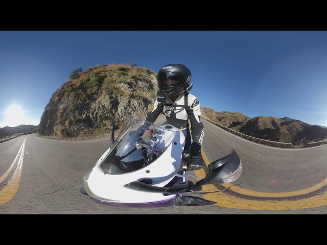 VR 360 Motorcycle Canyon Cruise | GSX-R600 | Insta360