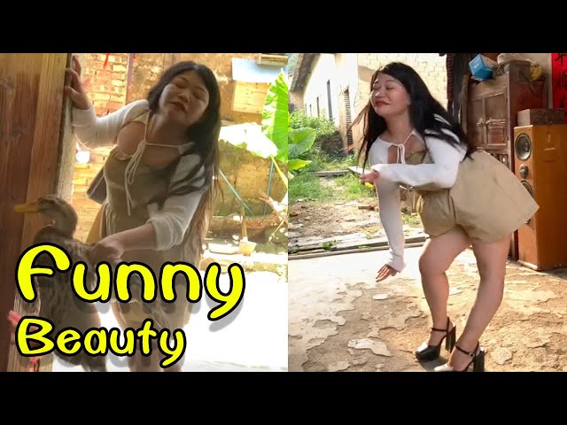 Coquettish Beauty | Beauty Dancing | Busty Woman | TikTok Creative Humor Video