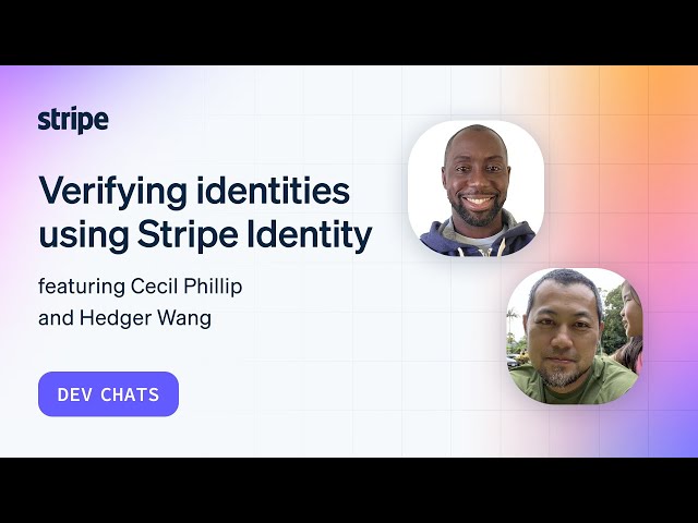 Verifying identities using Stripe Identity