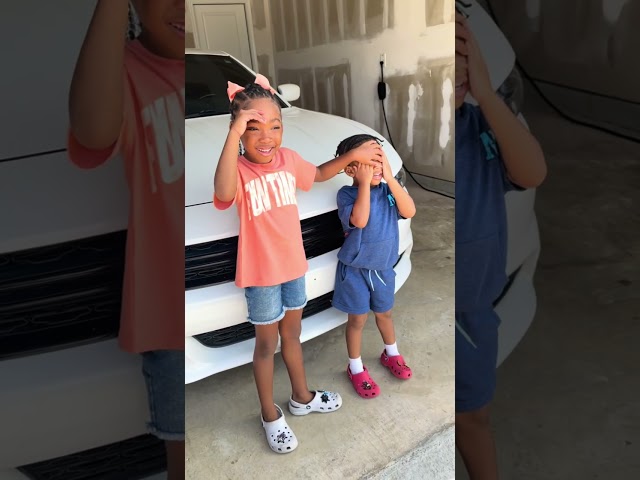 Dad surprises kids with dream car #shorts