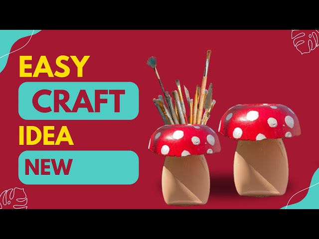 Easy Cement Craft Idea | DIY holder for brush / Pen / kitchen use| Budget friendly decor