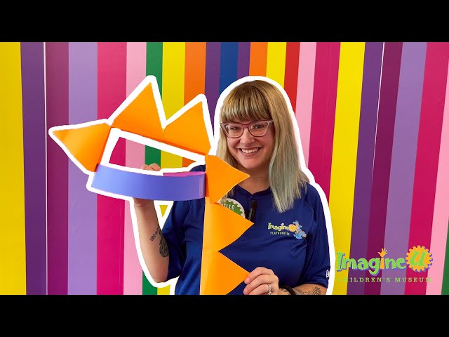 Dragon Hat Craft for kids with paper | DIY hat simple craft Children's Museum