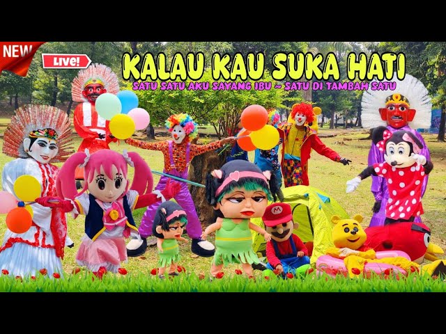 ONDEL ONDEL 💞 NAIK KUDA DELMAN🤡 LAGU KALAU KAU SUKA HATI TEPUK TANGAN  ❤️ ONDEL ONDEL BETAWI - BADUT