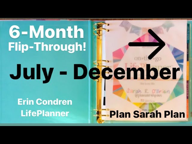 6 Month FLIP-THROUGH! | Erin Condren LifePlanner