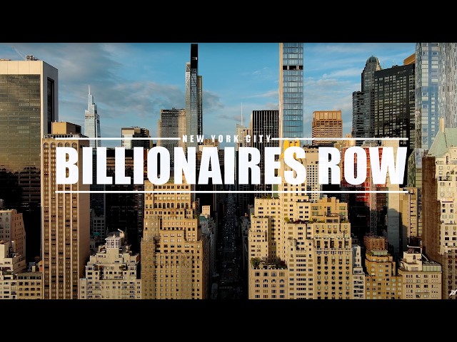 Drone Billionaires Row, NYC