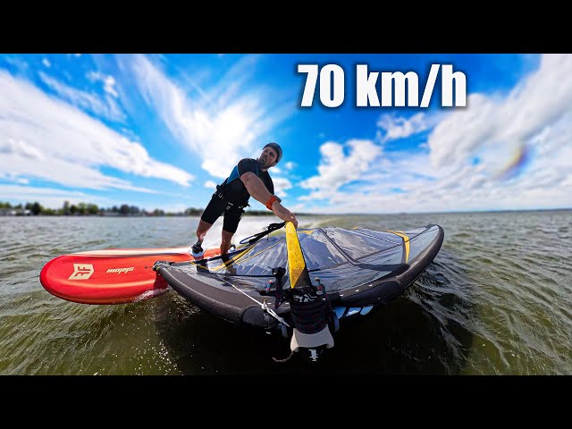 FULL SPEED!! Epic Slalom session in 30 knots