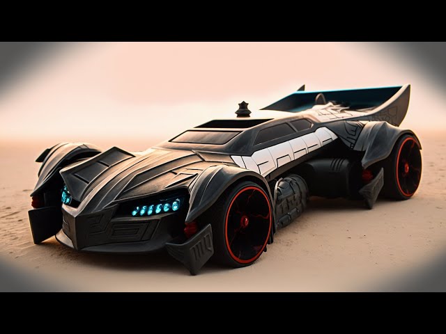 Batman car design inspired by Hot Wheels Batmobile