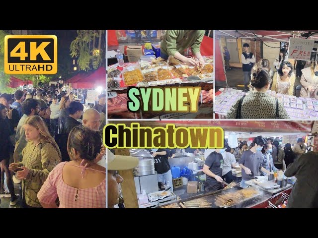 Sydney Chinatown | Friday Night Market | Walking Tour | Australia | [4K60]