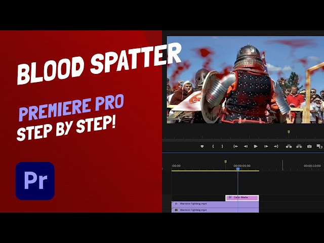 Create Realistic Blood Spatter and Blood on Camera Lens - Premiere Pro CC 2022