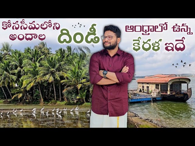 కోనసీమలోని దిండీ గ్రామం🌴👌🏻Dindi Resorts Tour #teluguvlogs #travelvlog #konaseema #andhra #sankranthi