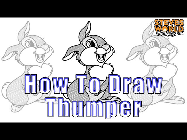 How To Draw Thumper With Disney Sketch Artist Matthew DeWater At The Epcot Festival Of The Arts