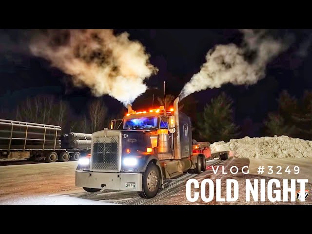 COLD NIGHT | My Trucking Life | Vlog #3249