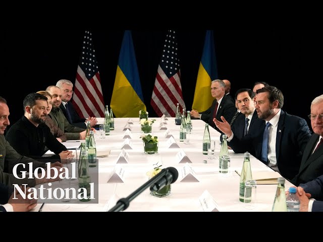 Global National: Feb. 14, 2025 | Ukraine’s future in sharp focus as JD Vance and Zelenskyy meet