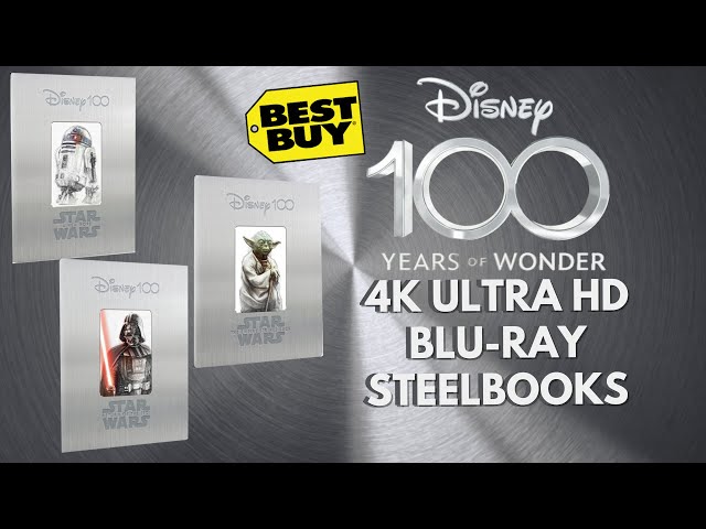 Disney 100 - Star Wars Best Buy 4K Steelbooks /A New Hope /Empire Strikes Back /Return of the Jedi