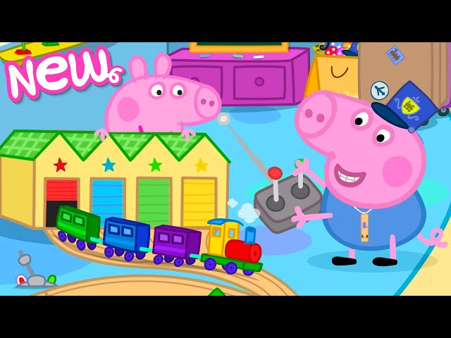 Peppa Pig Tales 🚂  Toy Train Station! 🌲 BRAND NEW Peppa Pig Episodes