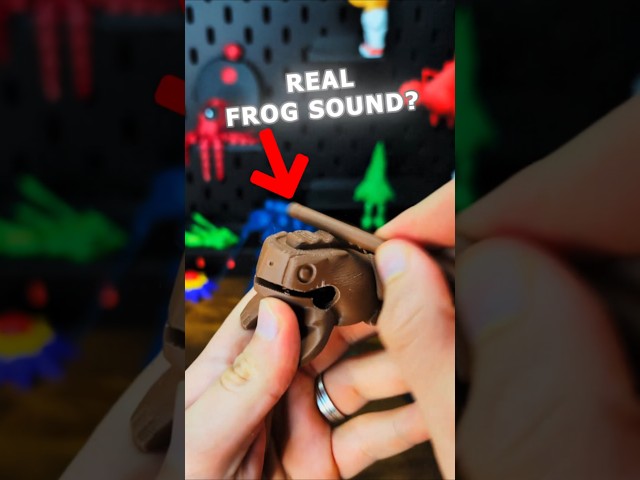 3D Printed Real sounding Percussion Frog instrument #cooking