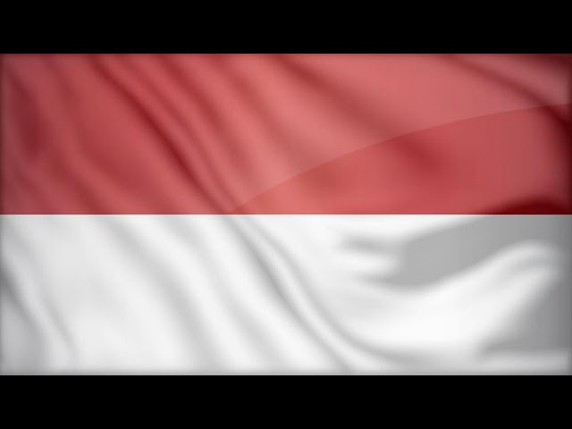 INDONESIA FLAG WAVING WITH ANTHEM RELAXING VIDEOS