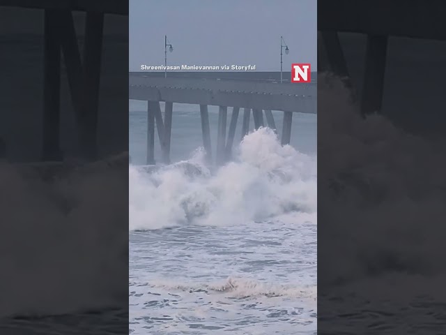 Video Shows High Waves Pounding California Coast