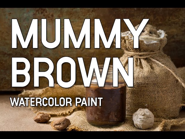 Mummy Brown pigment to handmade paint