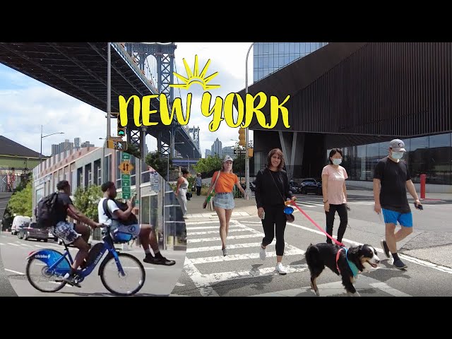 【4K】🇺🇸Cycling New York City Tour Over Lower Manhattan Bike Ride to Peck Slip (June 26 2021)