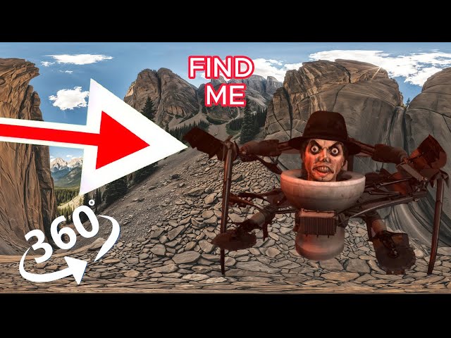 FIND  Skibidi Toilet. Michael Jackson Skibidi Toilet -  looking for a challenge 360° VR video