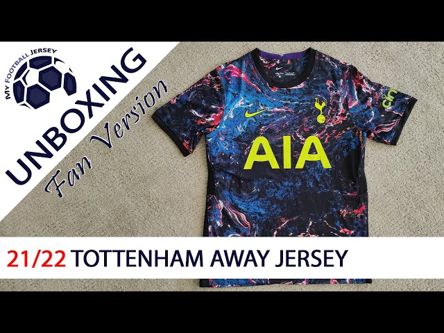 MineJerseys 21/22 Tottenham Hotspur Away Jersey (Fan Version) Unboxing Review