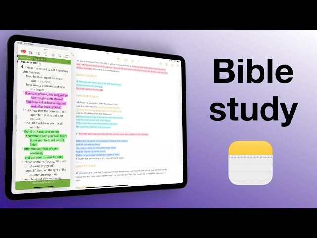 Bible Study in Apple Notes