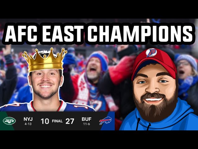 AFC EAST CHAMPS: Buffalo Bills Win The East - Rematch With New England In Wild Card