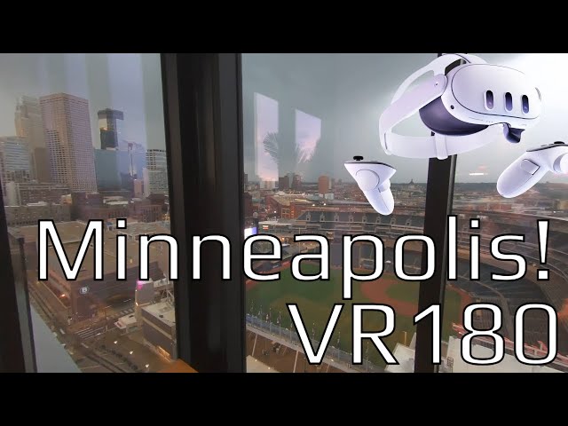 Witness VR180 #Minneapolis Incredible lightning Strikes over the City Skyline!