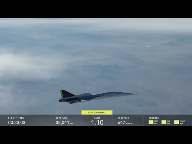 Boom Supersonic's XB-1 jet breaks sound barrier in test flight