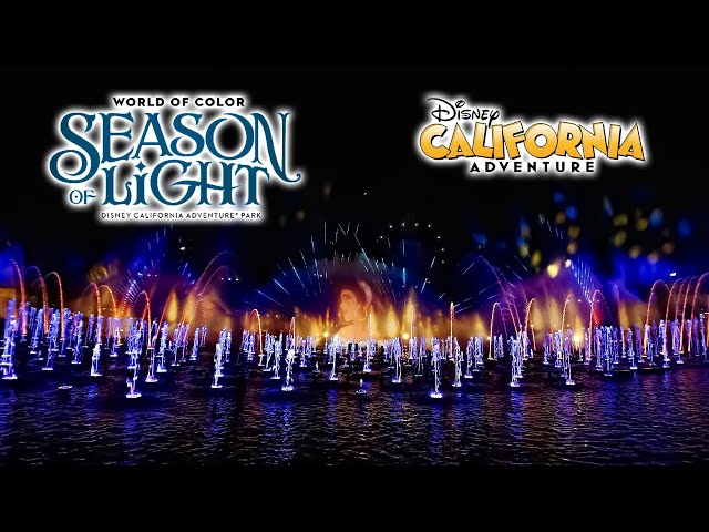 World of Color - Season of Light Full Show 4K Disney California Adventure 2025 01 05