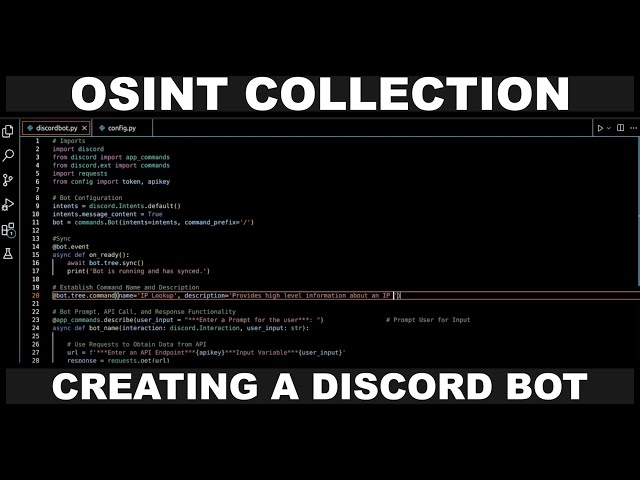 OSINT Collection: Creating A Discord OSINT Bot