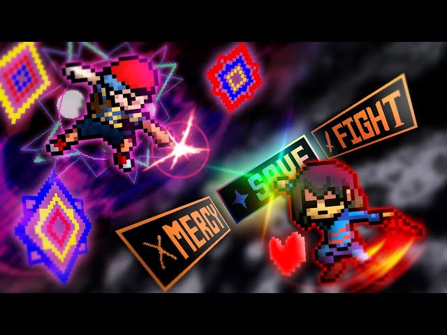 Ness VS Frisk (Earthbound VS Undertale) [Sprite Animation]