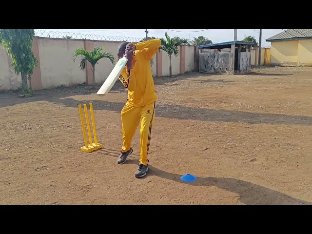 Ingram Jones coaching Running between the wickets in cricket at Lagos Girls Model College Nigeria 2