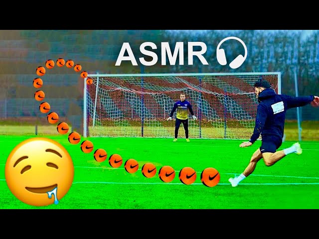 ASMR FOOTBALL + MOST SATISFYING FOOTBALL SHOTS AND SAVES