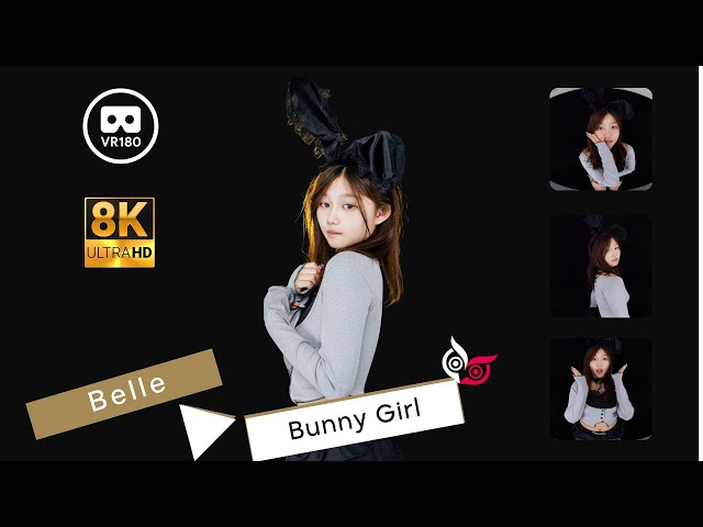 【Preview】Model - Belle Part 1 Bunny Girl 8K 3D VR180 ASMR