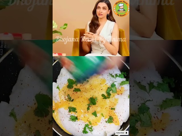 Deepika Padukone's Favorite Breakfast Recipe❤#shorts #deepikapadukone #trending #egg #breakfast