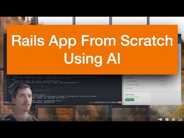 Rails App from Scratch Using AI: Scaffold a Resource #rails #ruby #ai #rubyonrails