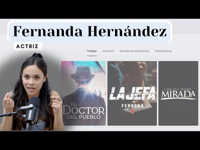 Fernanda Hernández || Actriz: apasionada, intensa y comprometida  || Uniendo Puntos Ep 8