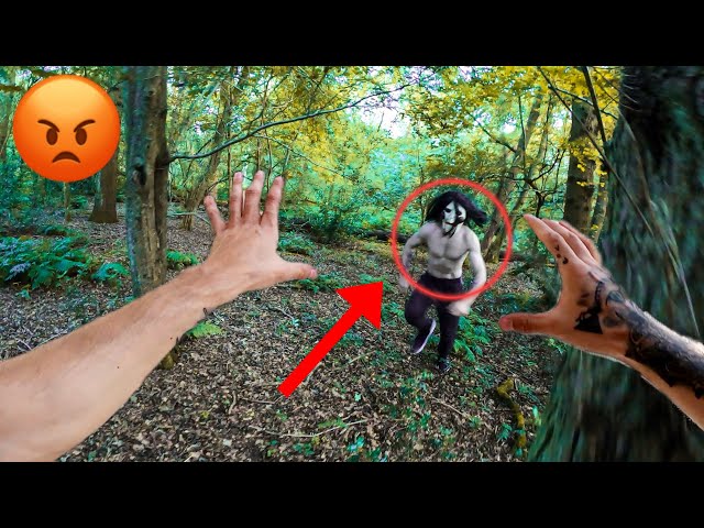 Escaping Angry Savage 😨(Epic Parkour POV Chase in the Forest)