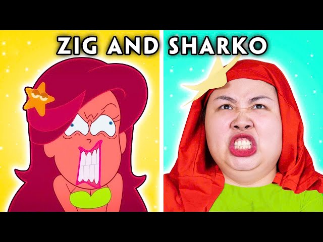 ANGRY MERMAID | Zig & Sharko Funny Moments | Hilarious Cartoon Compilation | Woa Parody