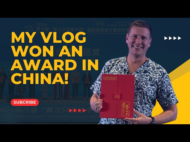 I WON an Award in China for my Vlog! 🇨🇳