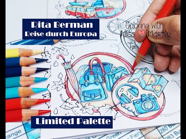 Using Limited Color Palette: Meine Reise durch Europa by Rita Berman | with Polychromos Part 2