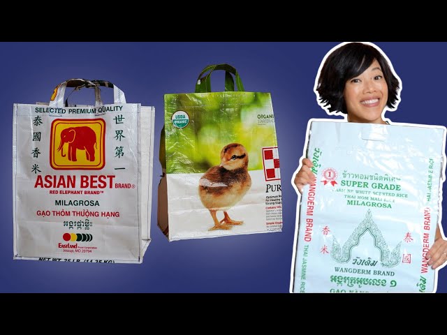 ♻️ Upcycle A Bag ♻️ How to Make A Shopping Bag Out of A Rice Bag