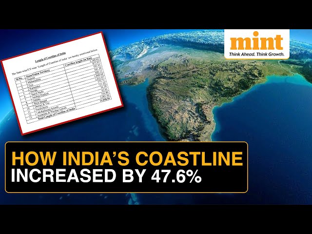 India’s Coastline Up From 7,516 km to 11,098 km | Tamil Nadu Beats Andhra For 2nd Longest Coastline