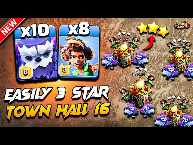 TH16 ROOT RIDER YETI Attack in (Clash Of Clans) | Best Th16 Attack Strategy With (ROOT RIDER & YETI)