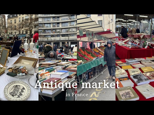 Touring Paris flea markets🇫🇷Treasure hunt at 3 antique markets🍴