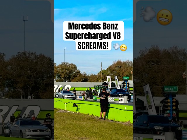 Listen to that Mercedes SUPERCHARGER Sound!😬#Mercedes #Supercharged #Racing