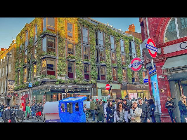 London, England 🏴󠁧󠁢󠁥󠁮󠁧󠁿 Street Walk  2023 - 4K 60fps Walking Tour (▸62 min)